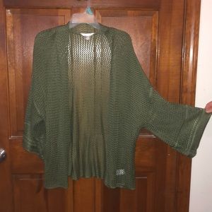 Olive green cardigan